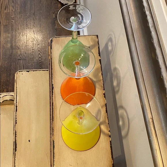 Multicolored Martini Glass Set - Picture 6 of 7